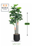Artificial Schefflera Tree 155 cm Ð Indoor Decorative Plant with Black Pot, 3 Branches