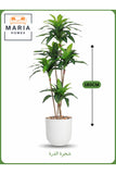 Artificial Corn Leaf Tree 180 cm Ð Indoor Faux Plant with White Pot