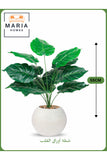 Artificial Heart Leaf Plant 55 cm Ð Decorative Indoor Shrub with White Pot