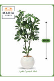 Artificial Schefflera Plant 85 cm Ð Decorative Indoor Plant with White Pot