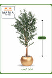 Artificial Olive Tree 180 cm Ð Indoor Decorative Plant with Gold Pot