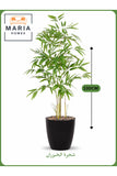 Artificial Bamboo Tree 130 cm Ð Decorative Indoor Plant with Black Pot