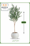 Artificial Olive Tree 190 cm Ð Tall Faux Indoor Plant with White Pot