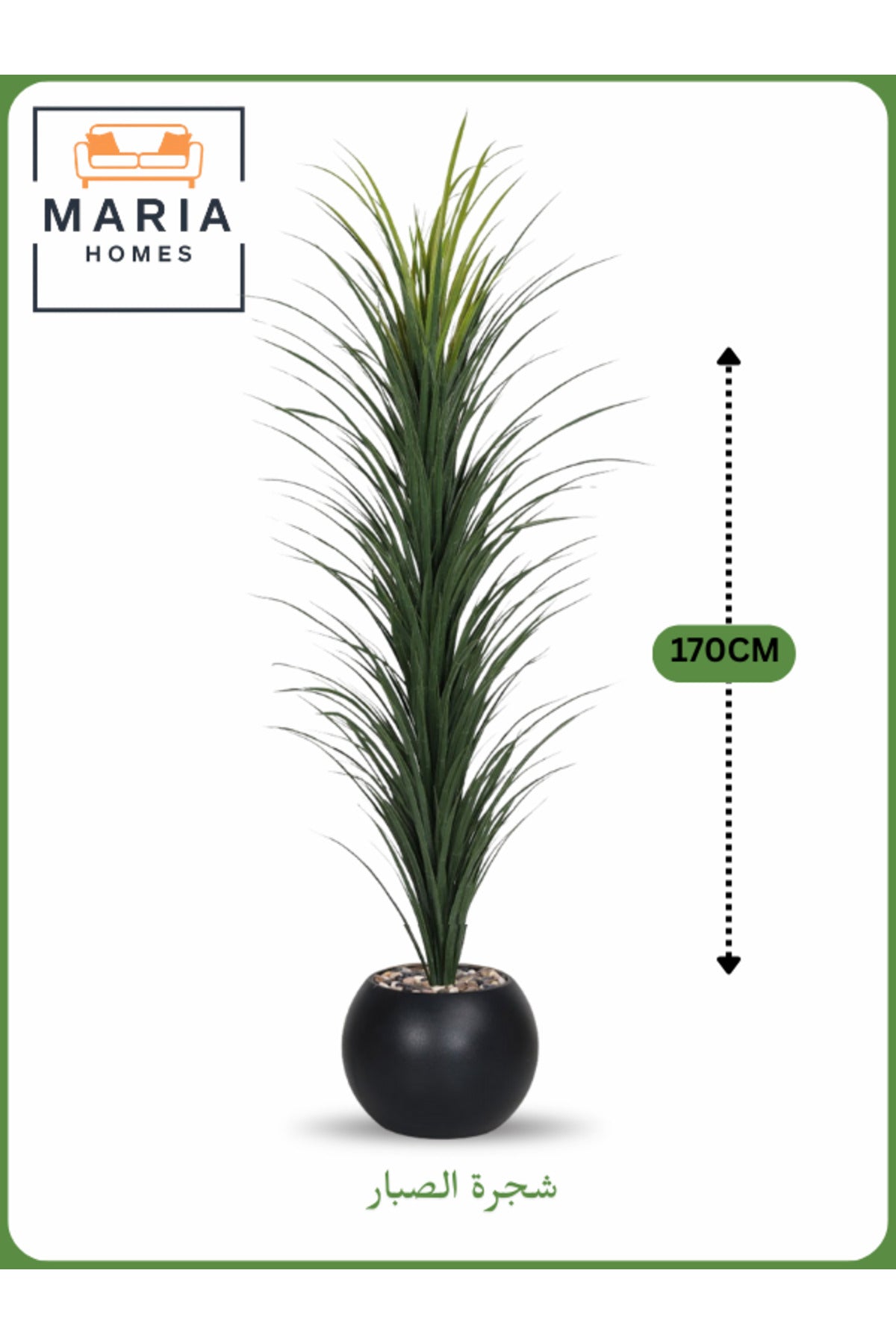 Artificial Cactus Tree 170 cm Ð Indoor Decorative Plant with Black Pot