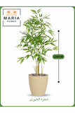 Artificial Bamboo Tree 130 cm Ð Decorative Indoor Plant with BEIGE Pot