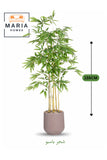 Artificial Bamboo Tree 155 cm Ð Decorative Green Plant with Modern Plastic Pot